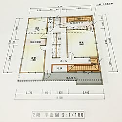 部屋全体/二階/設計図/マイホーム計画中のインテリア実例 - 2015-12-04 00:11:32