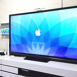 部屋全体/テレビボード/Apple/ホワイト大好き/ホワイトインテリア...などのインテリア実例 - 2015-05-27 22:53:45