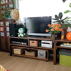 リビング/DIY/テレビ台/テレビ台DIY/1×4材...などのインテリア実例 - 2023-06-03 13:33:31