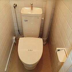 バス/トイレ/古い賃貸/トイレ/タイル貼り/トイレの配管のインテリア実例 - 2017-02-22 22:45:55