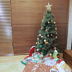 部屋全体/クリスマスツリー出しました/ゴールド×シルバー×ホワイト/クリスマス/アルザス...などのインテリア実例 - 2018-12-25 06:39:14