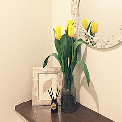 IKEAの花瓶/IKEA/チューリップ/植物のある暮らし/花のある暮らし...などのインテリア実例 - 2021-03-22 12:18:18