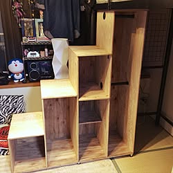 ベッド周り/いつもいいね！ありがとうございます♪/収納付き階段/ロフトベッド/DIY...などのインテリア実例 - 2016-10-01 22:45:26