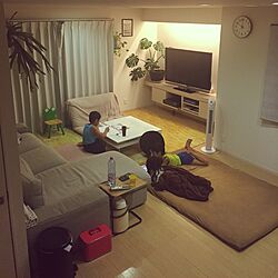 部屋全体/IKEA/いなざうるす屋さん/生活感のある家/ニトリ...などのインテリア実例 - 2016-08-22 22:01:42