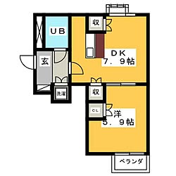 部屋全体/間取り図/引っ越し/1DK/カウンターキッチン...などのインテリア実例 - 2015-08-18 19:11:01