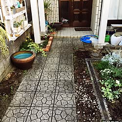 玄関/入り口/パレットガーデニングDIY/植物DIY/植物のある暮らし/植物が好き...などのインテリア実例 - 2017-05-21 21:01:11