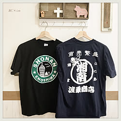 壁/天井/江の島Tシャツ/インテリアじゃなくてごめんなさいのインテリア実例 - 2017-08-18 11:01:27