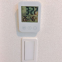 温度計、湿度計/時計/IKEA/新しくしました/壁/天井のインテリア実例 - 2019-05-19 15:25:54