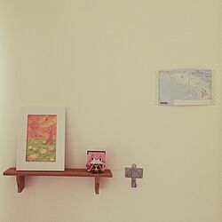 ボーカロイド/おたく部屋/ポストカード飾り/IKEA/セリアのインテリア実例 - 2015-07-05 12:45:54