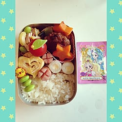 キッチン/ハンバーグ/お弁当完成♥︎/お弁当♡/だし巻き卵...などのインテリア実例 - 2015-06-04 18:31:19