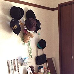 壁/天井/帽子/雑貨/フランフランのインテリア実例 - 2013-05-23 01:22:53