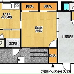 部屋全体/間取り/アパートのインテリア実例 - 2014-11-08 07:43:05