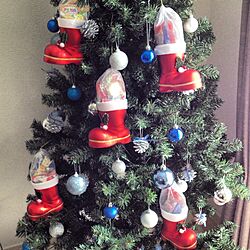 壁/天井/クリスマスツリー/セリア/クリスマスのインテリア実例 - 2013-12-25 11:28:20