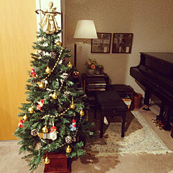リビング/クリスマス/グランドピアノ/ピアノがある部屋/クリスマスツリーのインテリア実例 - 2021-12-20 07:55:18