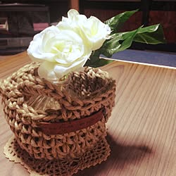 実家にて/フェイクの花/母にプレゼント♡makaronちゃんカゴ/いつも「いいね」ありがとう♡のインテリア実例 - 2015-02-14 09:34:31