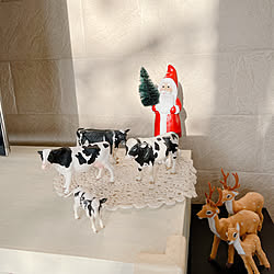 クリスマス/動物フィギュア/Schleich/シュライヒ/棚のインテリア実例 - 2021-12-21 09:06:47