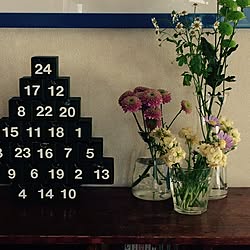 棚/植物/無印良品/花のある暮らし/アドベントカレンダーのインテリア実例 - 2014-11-19 09:37:13
