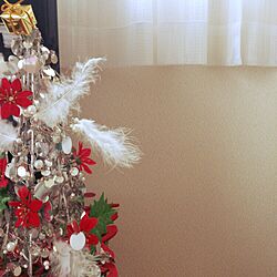 リビング/遅っ!!/クリスマスツリー/小さいツリーのインテリア実例 - 2014-12-10 18:57:42
