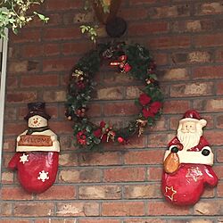 玄関/入り口/クリスマスディスプレイ/クリスマスリース/クリスマスのインテリア実例 - 2015-11-14 14:16:02
