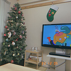 部屋全体/クリスマスツリー180cm/クリスマスツリー/賃貸/子供と暮らす...などのインテリア実例 - 2023-12-05 12:17:29