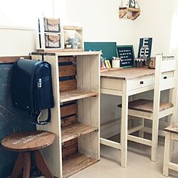 部屋全体/ハンドメイド/1×4で作る家具/土屋鞄ランドセル/daisorarinちゃん♡...などのインテリア実例 - 2016-01-24 16:29:41