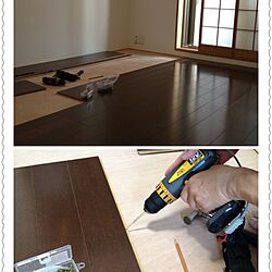 部屋全体/DIY/何でも自分でやりたがり。/畳からフローリングへ。のインテリア実例 - 2013-09-23 15:32:51