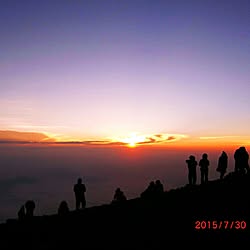 ご来光/登山/インテリアじゃなくてごめんなさい>_</ご無沙汰ですが、生きてます/ふくらはぎがハンパない筋肉痛(-.-)...などのインテリア実例 - 2015-07-31 14:14:33