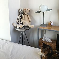 ベッド周り/GLASSHOUSE/猫と暮らすマンションのインテリア実例 - 2017-05-21 08:13:35
