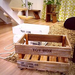 棚/木箱/コロコロ/おもちゃ箱/Toy Box...などのインテリア実例 - 2017-02-11 22:48:38