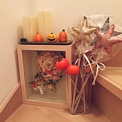 玄関/入り口/ハロウィンディスプレイ/建売だけど諦めない！(笑)/ダイソー/建売だけど目指せ北欧インテリア！のインテリア実例 - 2016-09-17 22:17:33