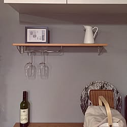 キッチン/DIY/北欧/IKEA/ウォールシェルフ...などのインテリア実例 - 2017-04-12 21:29:08