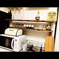 棚/cafe風/木目/DIY/IKEA...などのインテリア実例 - 2016-11-25 14:32:04