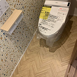 2Fトイレ/バス/トイレ/ヘリンボーンの床のインテリア実例 - 2023-02-02 20:27:04