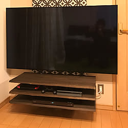 壁紙/壁掛けTV/テレビ/DIY/テレビボード...などのインテリア実例 - 2019-04-14 17:21:11