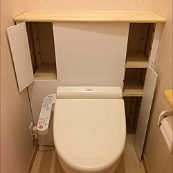 バス/トイレ/トイレ改造計画/カッティングシート/DIY/トイレタンクを隠すのインテリア実例 - 2015-04-13 21:19:53