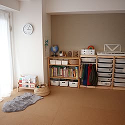 部屋全体/時計/無印良品/IKEA/シンプル...などのインテリア実例 - 2024-01-28 16:26:52