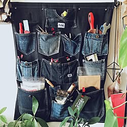 ごちゃごちゃ/文房具収納/ウォールポケットDIY/工具入れ/観葉植物のある部屋...などのインテリア実例 - 2017-06-14 12:30:25