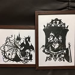 壁/天井/切り絵/ハロウィン/ディズニーヴィランズのインテリア実例 - 2016-10-09 20:01:08