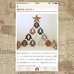 壁/天井/ツリーでツリー∑(ﾟДﾟ)/mosaic tree/mosaic star/モザイクブロック...などのインテリア実例 - 2015-12-15 20:43:16