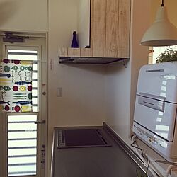 キッチン/お片付け/おはようございます☺︎/IKEA 照明/食洗機...などのインテリア実例 - 2017-06-06 06:46:36