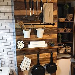キッチン/IKEA/ディアウォール DIY/多肉植物/2×4材...などのインテリア実例 - 2017-06-03 22:37:00