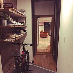 玄関/入り口/一人暮らし/自転車のインテリア実例 - 2017-06-03 00:08:28