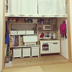 リビング/収納アイデア/押入れ子供部屋/押入れDIY/押入れ収納...などのインテリア実例 - 2016-11-21 16:12:05