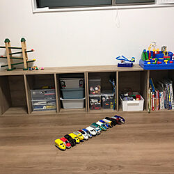 子供部屋/カラーボックス/おもちゃ収納/ねこのいる暮らし/棚のインテリア実例 - 2019-09-12 22:12:14