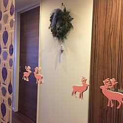 玄関/入り口/鏡/ミラー/Xmas/雑貨のインテリア実例 - 2015-11-26 11:55:18