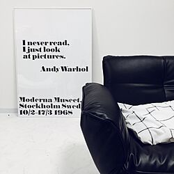 mt CASA/大理石風クッションフロア/Andy Warhol/モノトーン/airbnb...などのインテリア実例 - 2017-01-14 20:44:31
