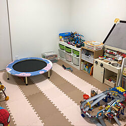 トランポリンのある部屋/IKEA/子供部屋/おもちゃ収納/トロファスト...などのインテリア実例 - 2020-05-05 21:17:05