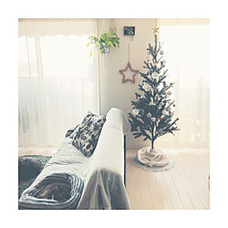 studio clip星形リース/IKEAクリスマスツリー/グリーンのある生活/マンション生活⌂/いつもありがとう(♡˙︶˙♡)...などのインテリア実例 - 2020-12-01 12:33:35