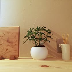 机/雑貨/観葉植物/無印良品/時計のインテリア実例 - 2015-09-12 22:31:55