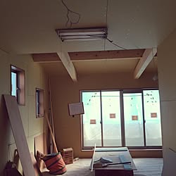 部屋全体/建築中の一枚/こどもと暮らす。/建築中/リクシルのインテリア実例 - 2017-01-15 14:47:56